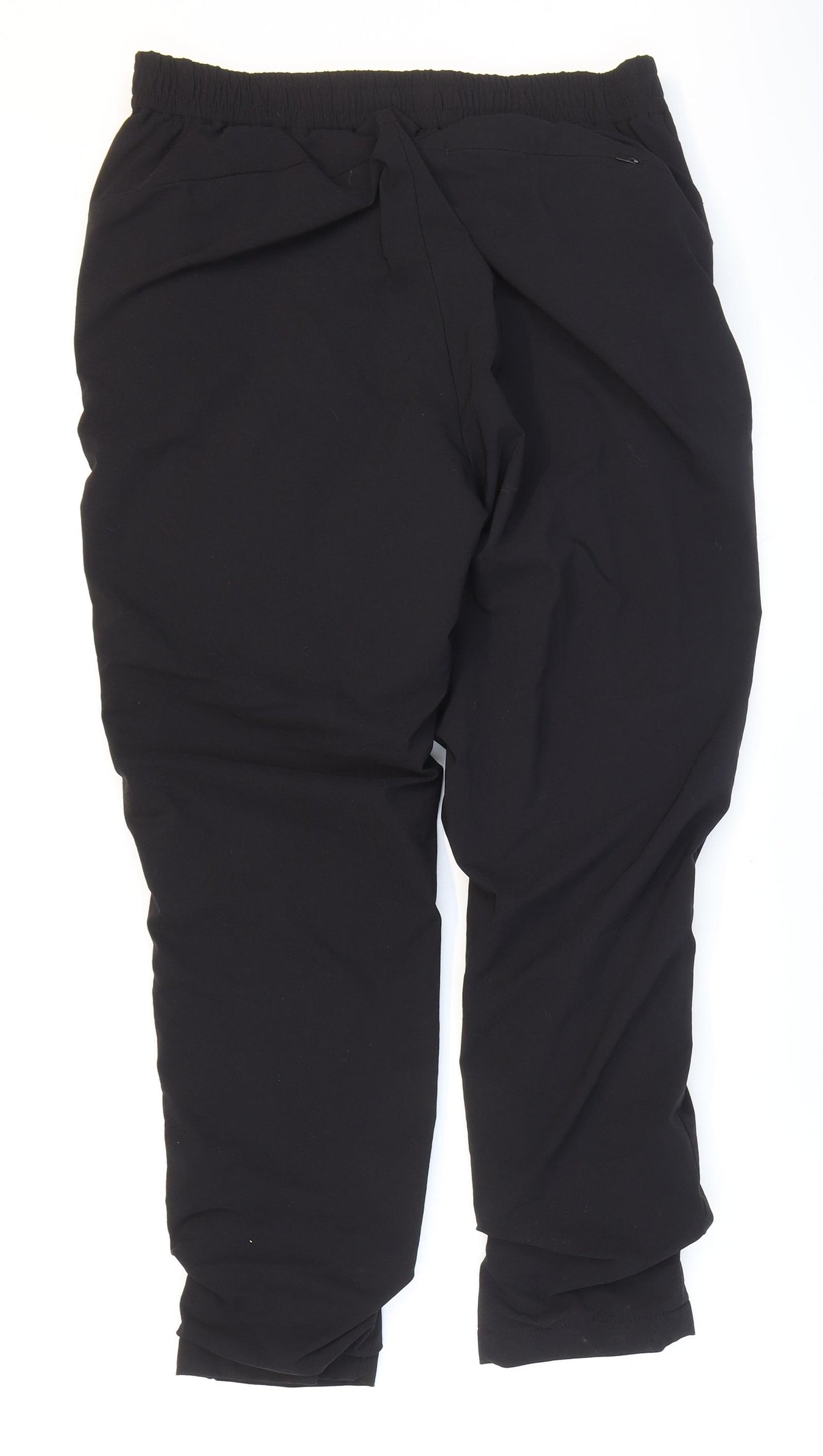 Heattech Mens Black Polyester Rain Trousers Trousers Size 28 in L27 in Regular Zip