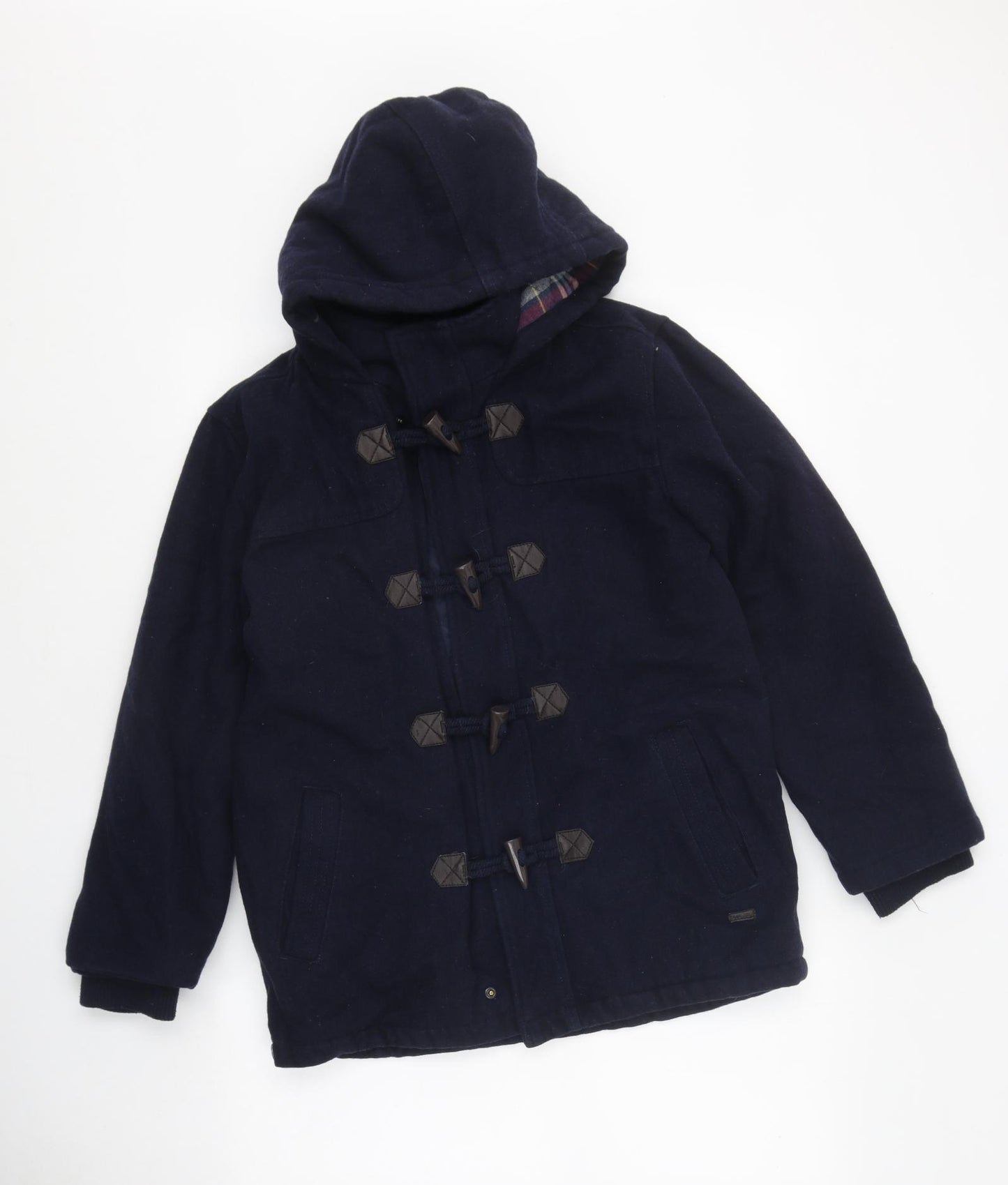 Jasper Conran Boys Brown Overcoat Coat Size 12-13 Years Zip