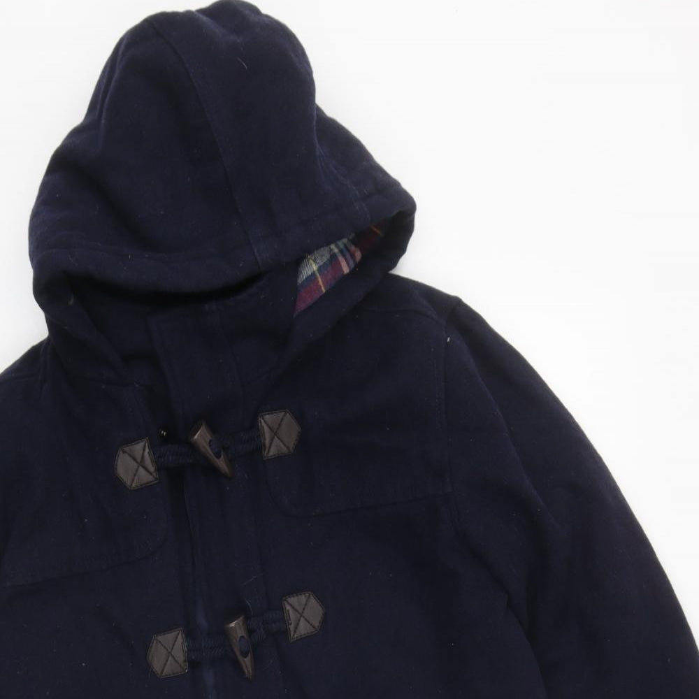 Jasper Conran Boys Brown Overcoat Coat Size 12-13 Years Zip