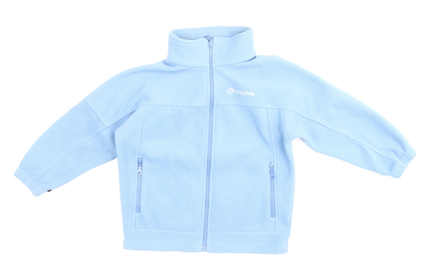 Sprayway Boys Blue High Neck Polyester Full Zip Jumper Size 6 Years Zip