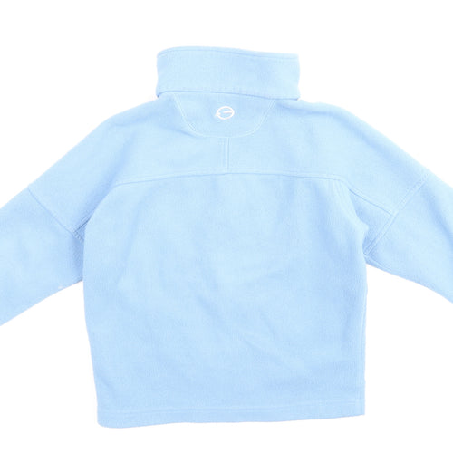 Sprayway Boys Blue High Neck Polyester Full Zip Jumper Size 6 Years Zip