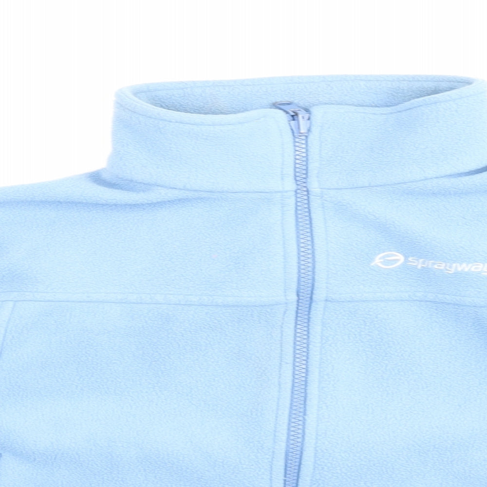 Sprayway Boys Blue High Neck Polyester Full Zip Jumper Size 6 Years Zip