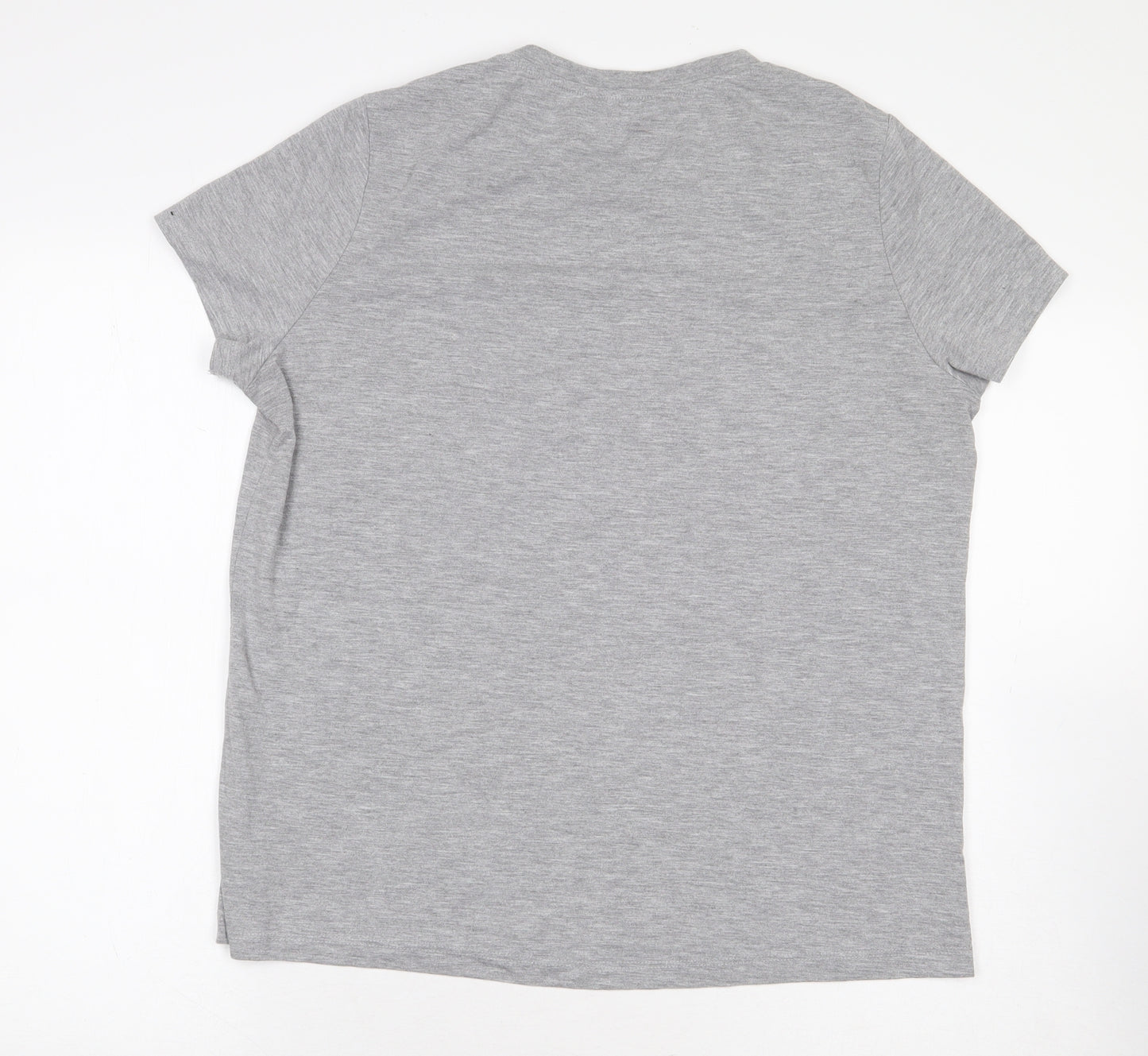 F&F Womens Grey Polyester Basic T-Shirt Size 16 Round Neck - Infinity