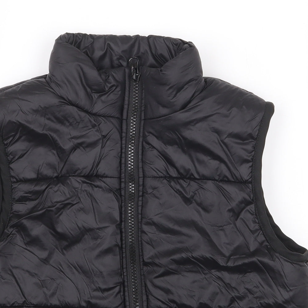 SheIn Girls Black Gilet Coat Size 10 Years Zip