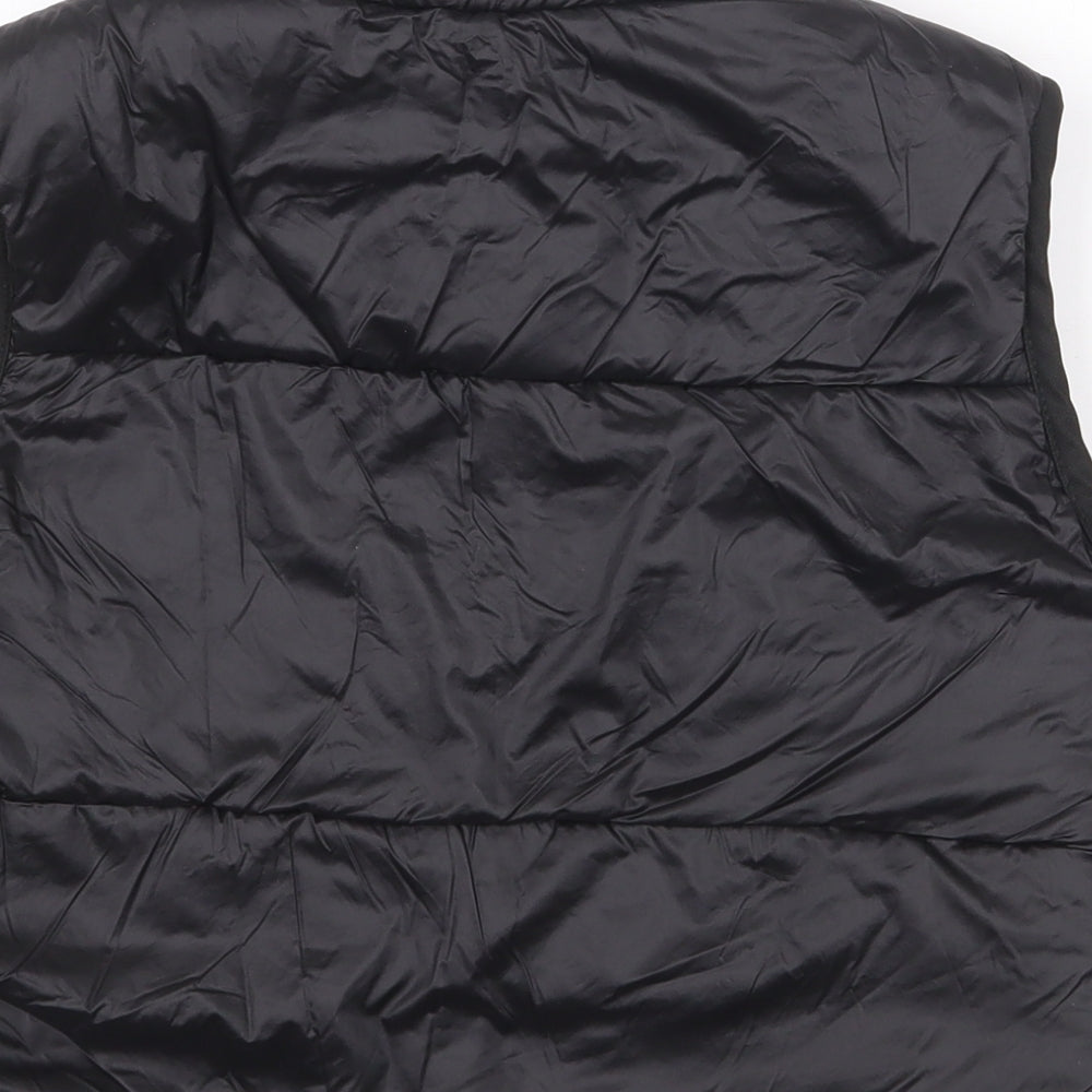 SheIn Girls Black Gilet Coat Size 10 Years Zip