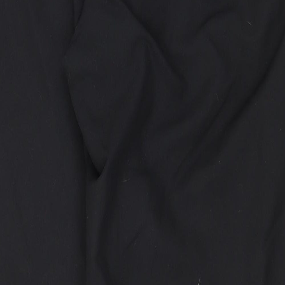 adidas Mens Black Striped Polyester Jogger Trousers Size L L30 in Regular Tie