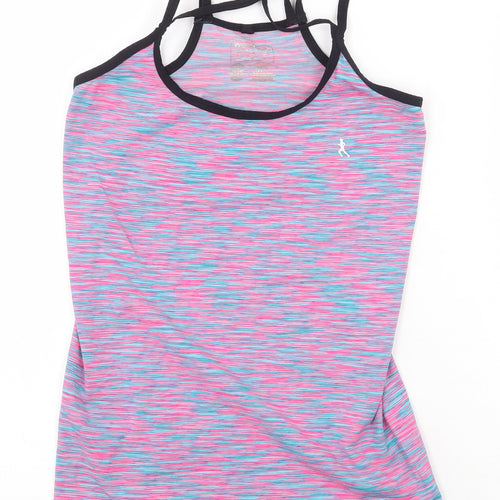 Atmosphere Womens Multicoloured Polyester Basic Tank Size 10 Scoop Neck Pullover