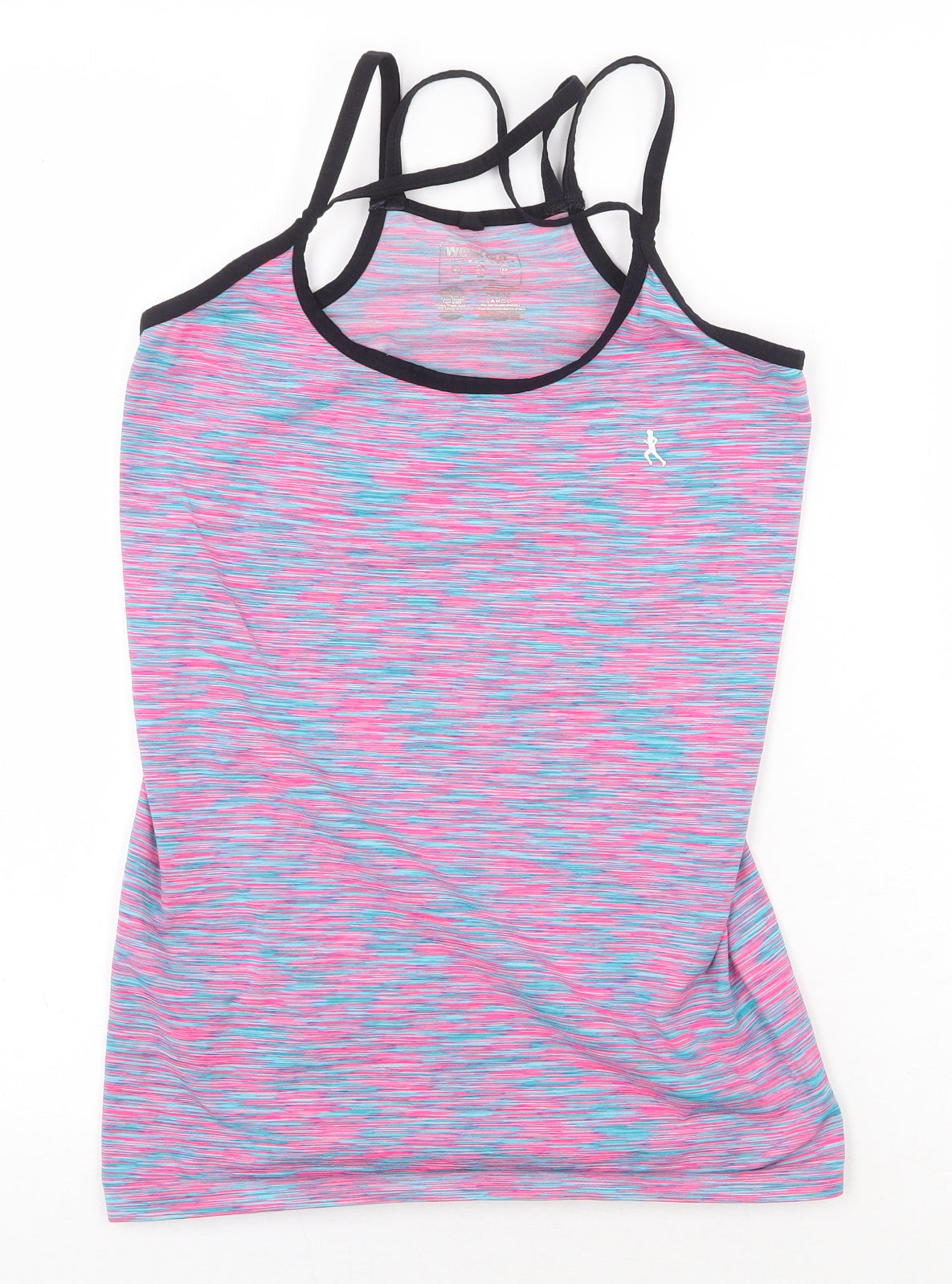 Atmosphere Womens Multicoloured Polyester Basic Tank Size 10 Scoop Neck Pullover