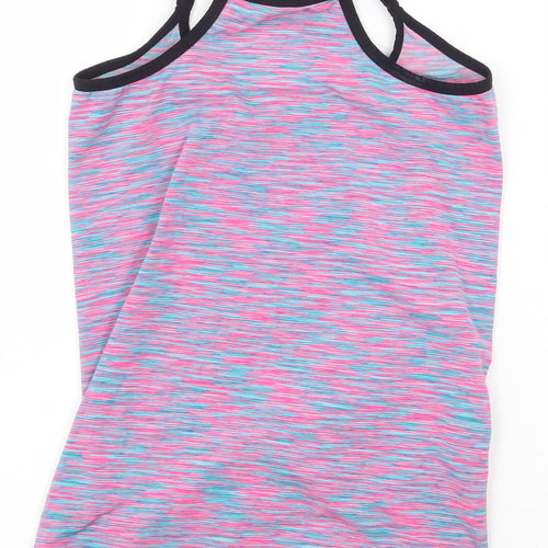 Atmosphere Womens Multicoloured Polyester Basic Tank Size 10 Scoop Neck Pullover