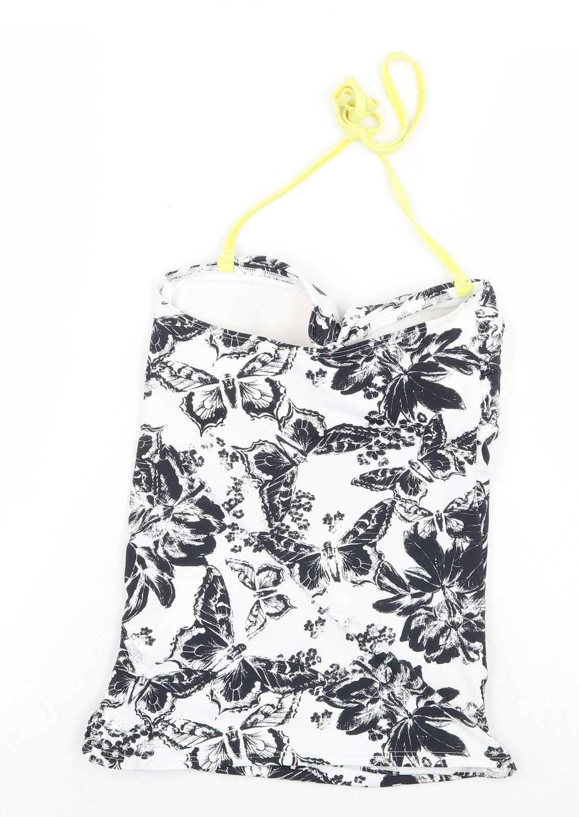 NEXT Womens White Floral Nylon One Piece Size 8