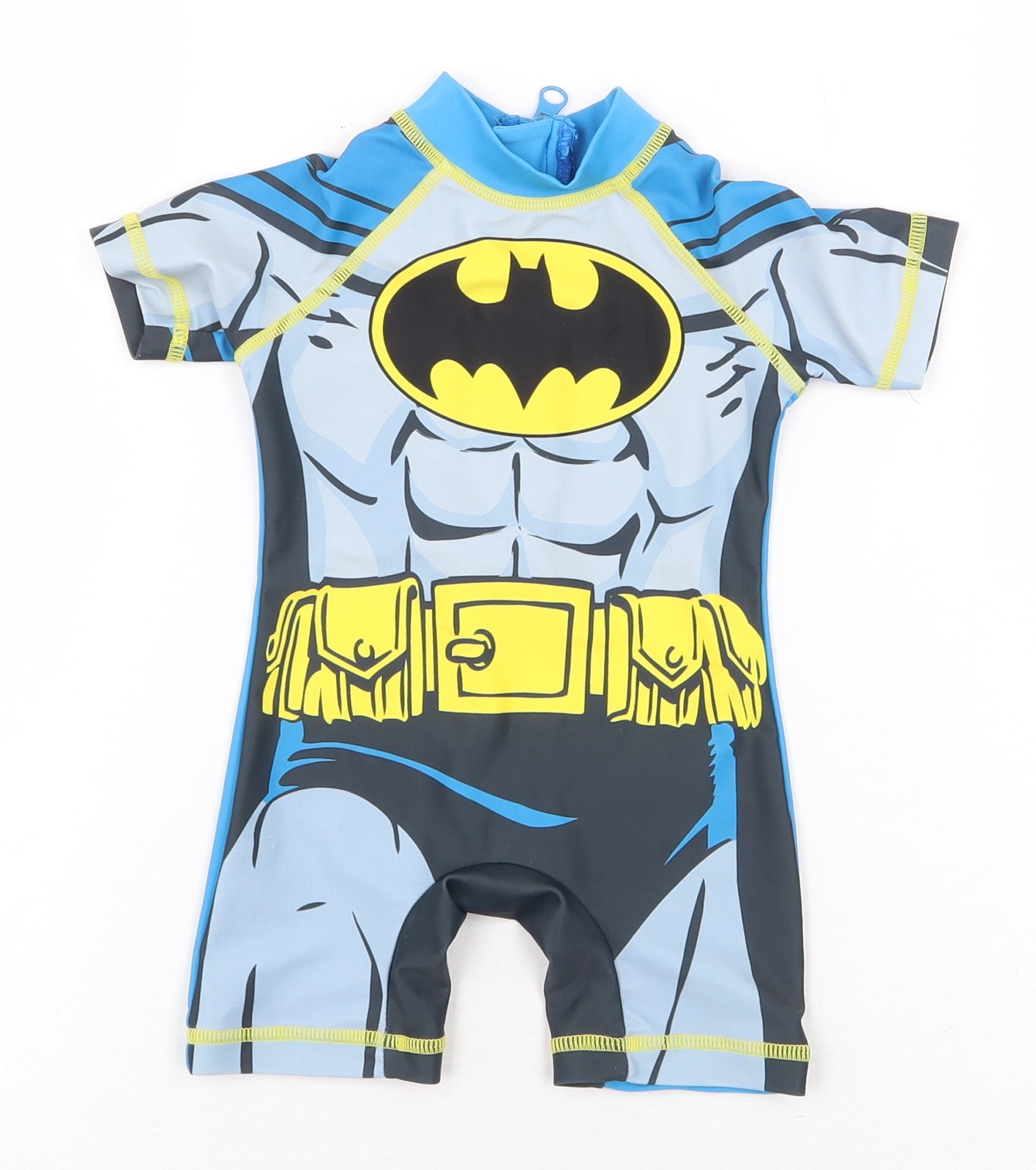 NEXT Baby Blue Polyester Shorts Outfit/Set Size 6-9 Months Zip - Batman