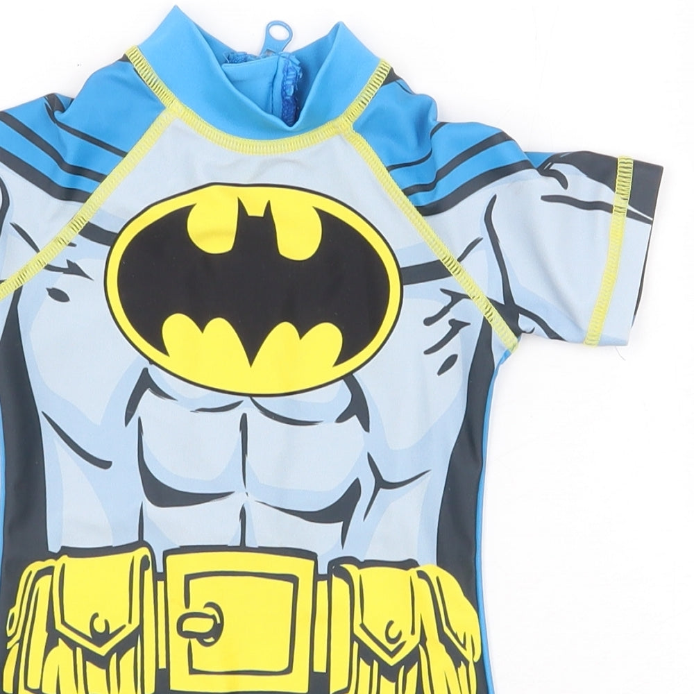 NEXT Baby Blue Polyester Shorts Outfit/Set Size 6-9 Months Zip - Batman