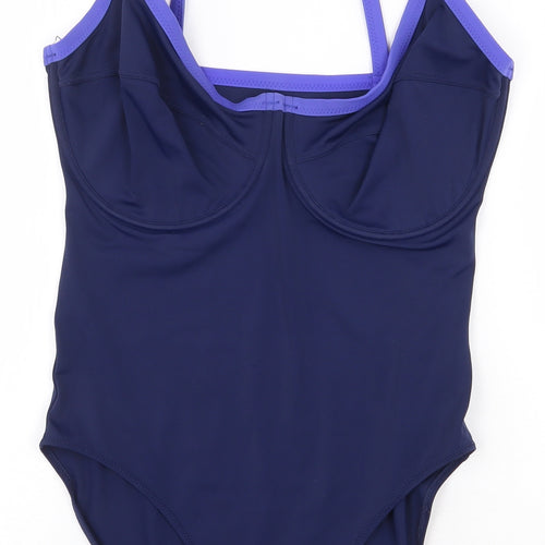 BHS Womens Blue Nylon One Piece Size 16 - Wired