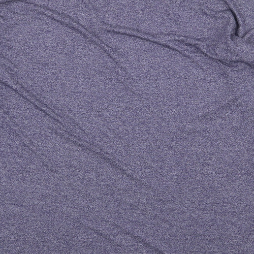 Papaya Womens Blue Viscose Basic T-Shirt Size M Boat Neck