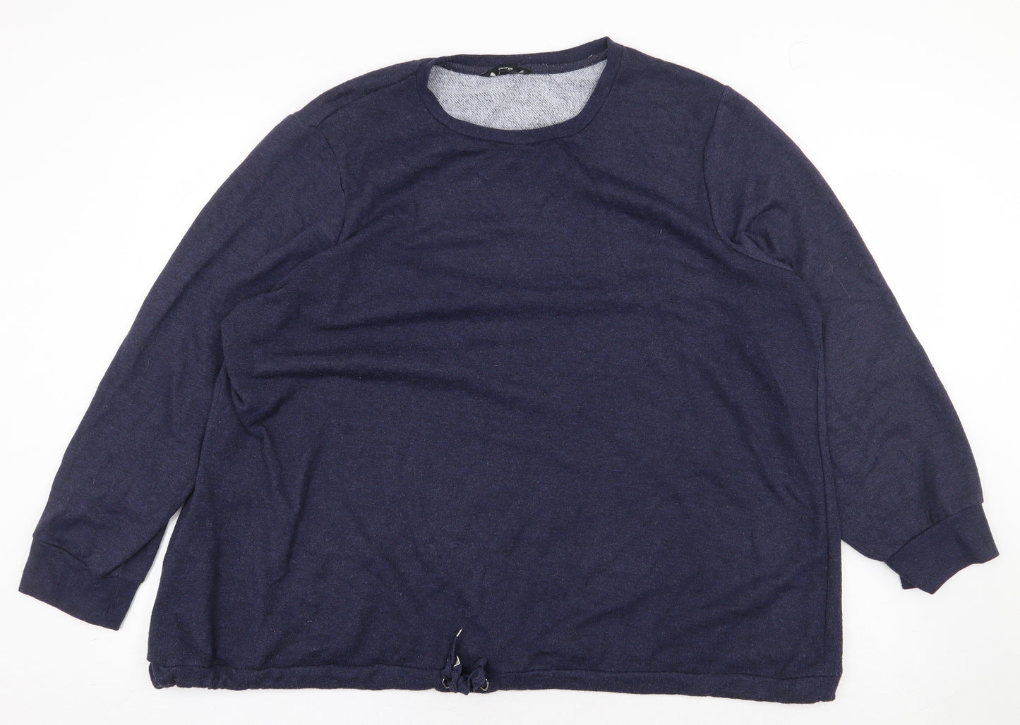 George Womens Blue Polyester Pullover Sweatshirt Size 20 Pullover