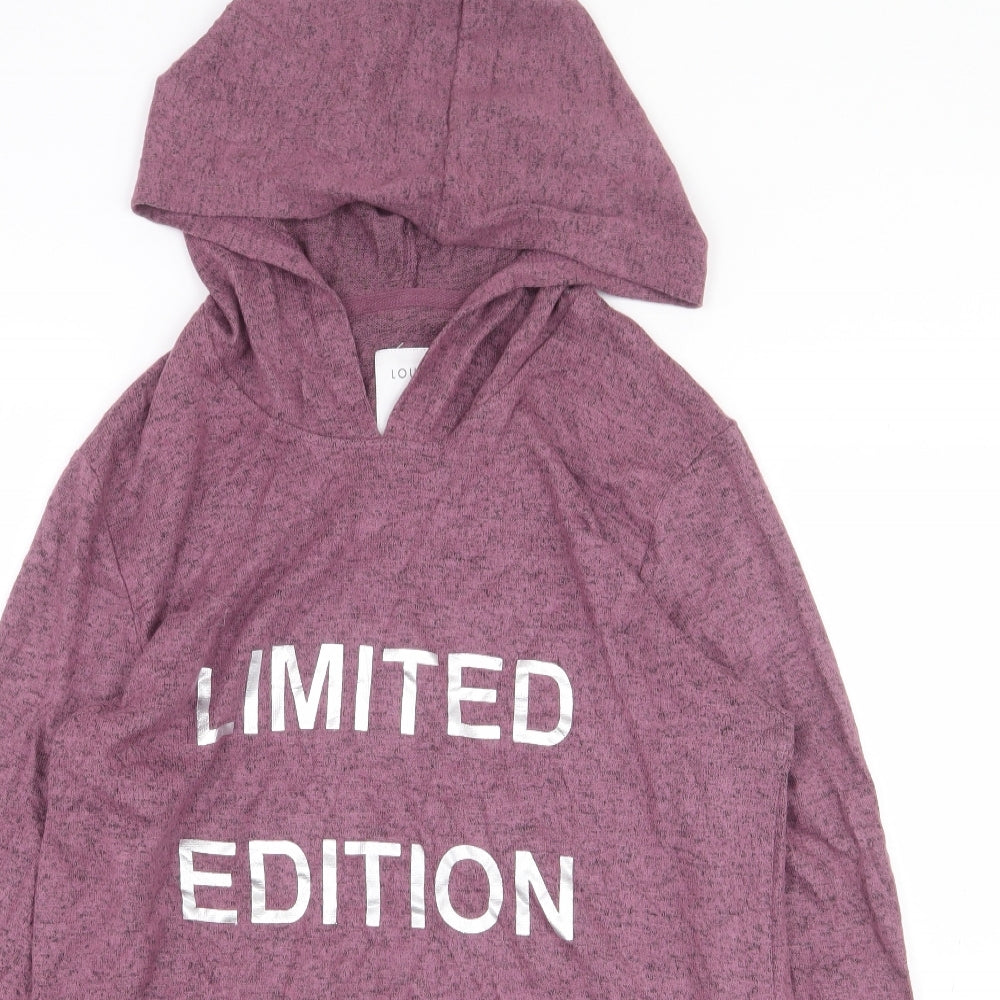 Boux Avenue Womens Pink Viscose Pullover Hoodie Size 10 Pullover - Limited Edition