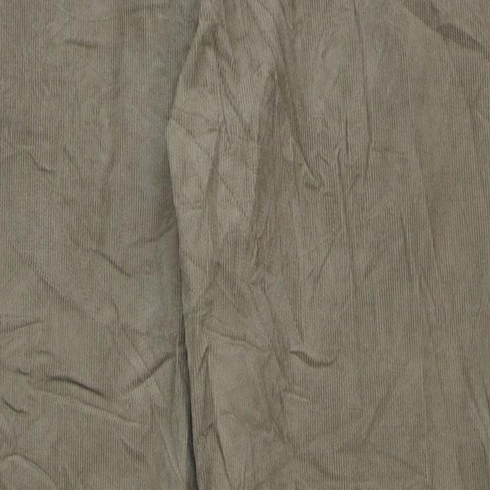 Marks and Spencer Mens Beige Cotton Trousers Size 38 in L29 in Regular Button