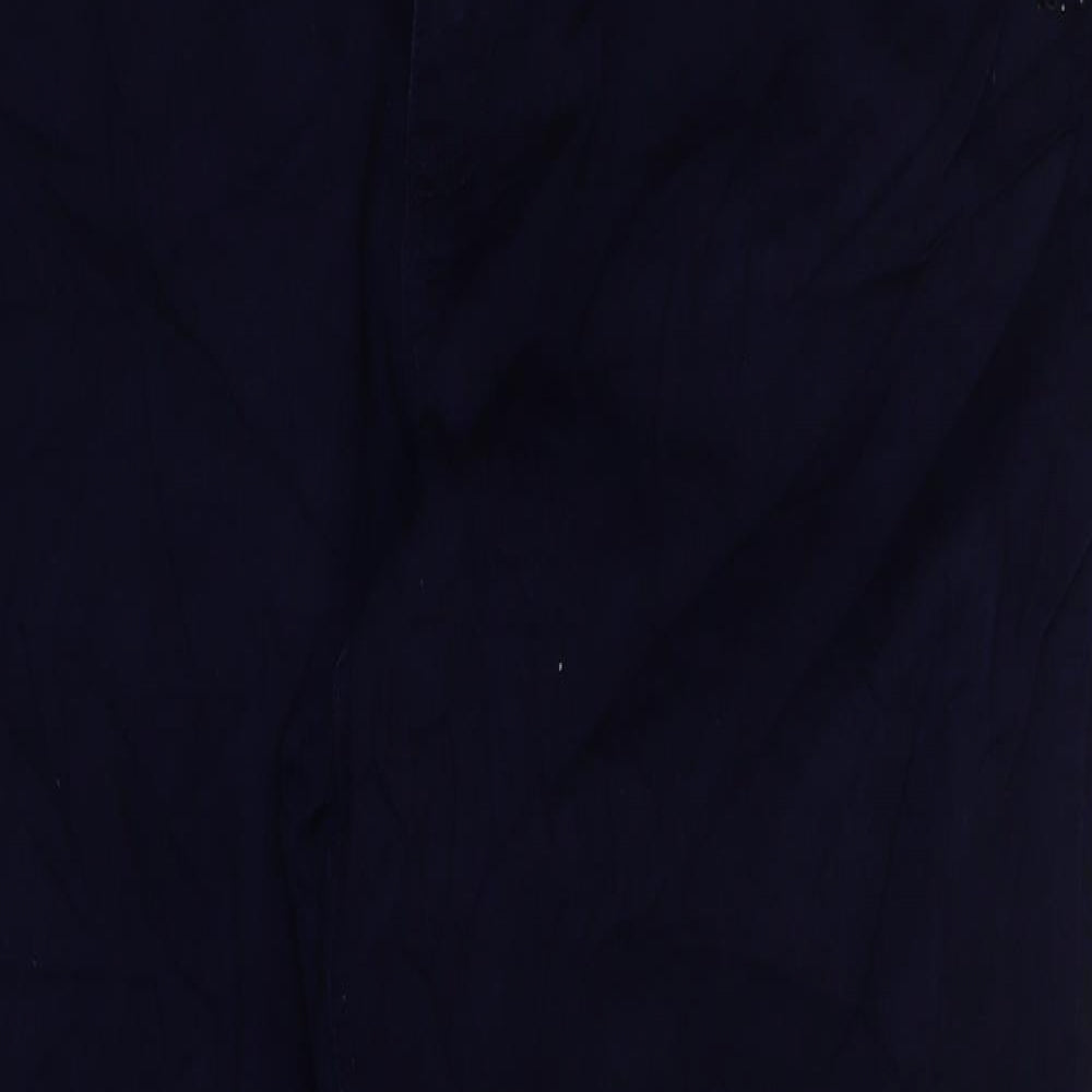 Marks and Spencer Womens Blue Cotton Straight Jeans Size 22 L29 in Regular Button