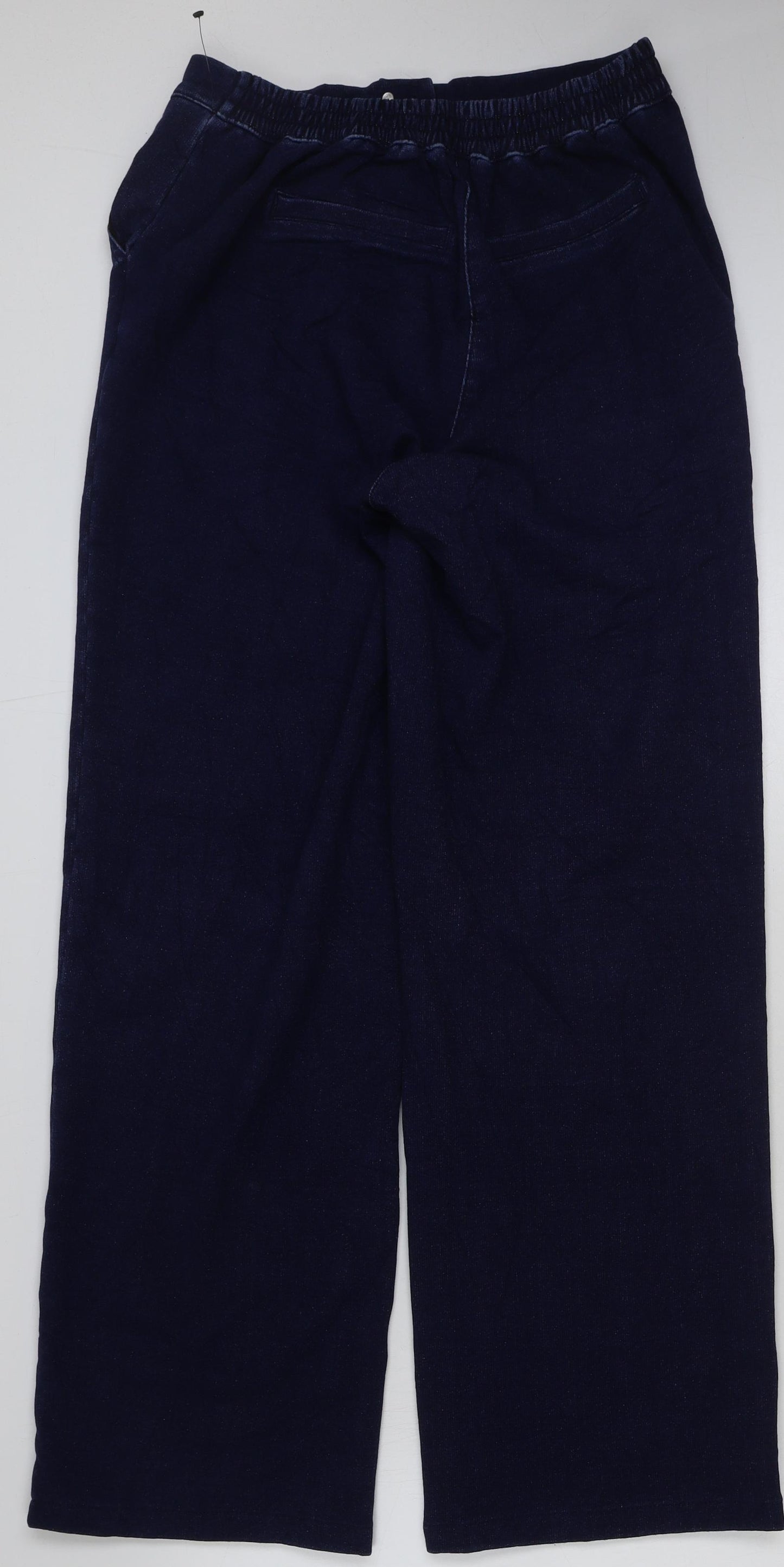 Marks and Spencer Womens Blue Cotton Jegging Jeans Size 12 L33 in Regular Button