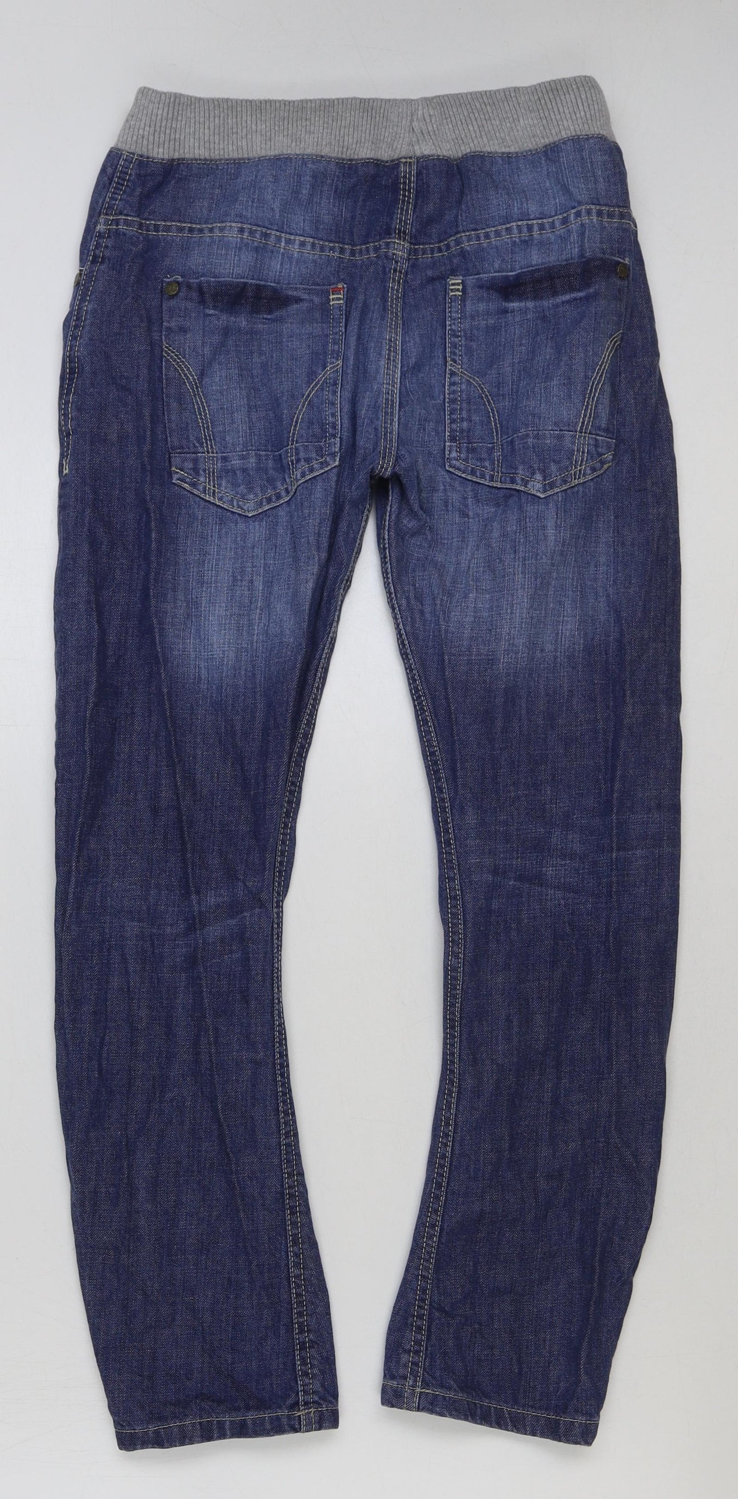 prewor Boys Blue Cotton Straight Jeans Size 10-11 Years Regular Pullover