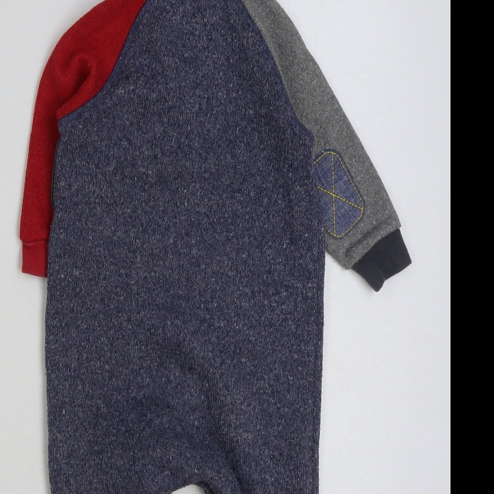 NEXT Baby Multicoloured Plaid Polyester Bodysuit Outfit/Set Size 9-12 Months Snap