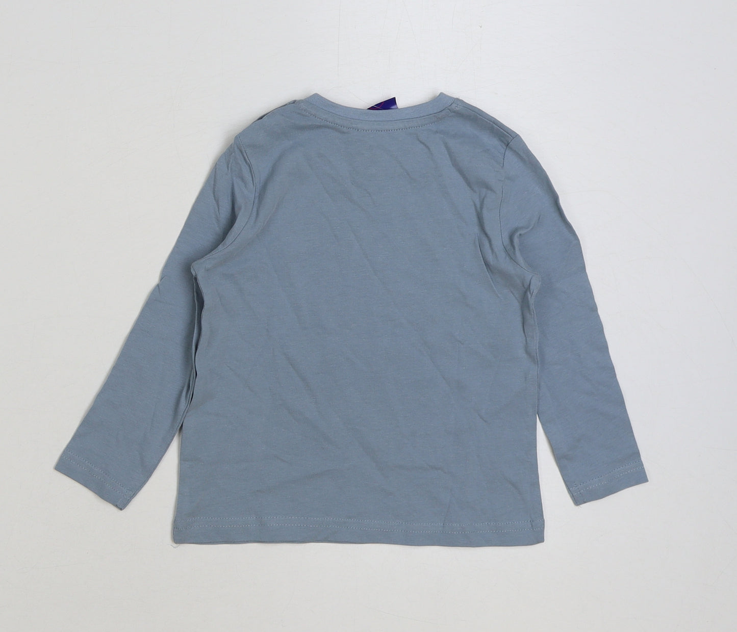Lupilu Baby Blue Polyester Basic T-Shirt Size 12-18 Months Round Neck Pullover - Alaska