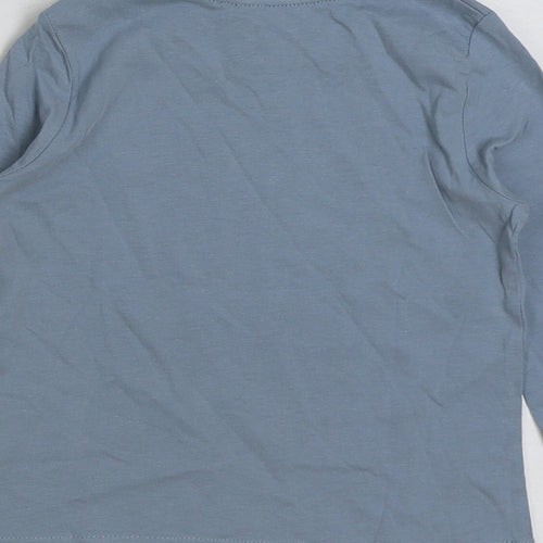 Lupilu Baby Blue Polyester Basic T-Shirt Size 12-18 Months Round Neck Pullover - Alaska