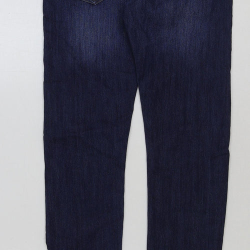 Incorporate Wear Mens Blue Cotton Skinny Jeans Size 28 in L30 in Regular Button