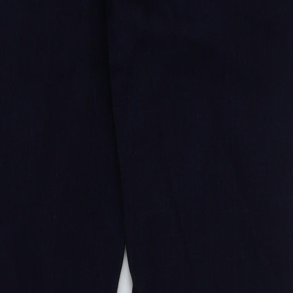 Marks and Spencer Womens Blue Cotton Bootcut Jeans Size 16 L31 in Regular Button