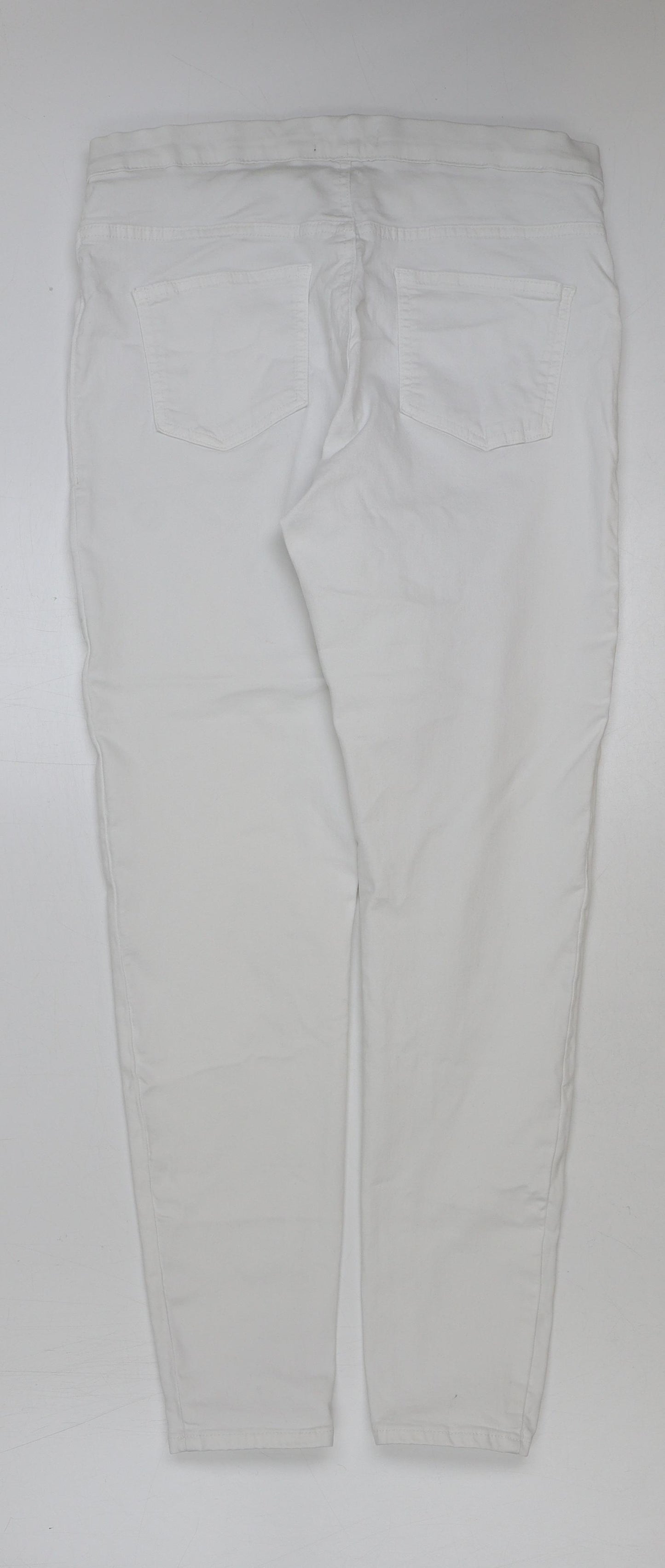 Marks and Spencer Womens White Cotton Jegging Jeans Size 14 L28 in Regular