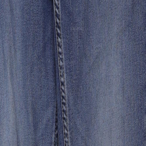 Marks and Spencer Womens Blue Cotton Skinny Jeans Size 8 L31 in Regular Button