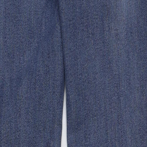 Marks and Spencer Womens Blue Cotton Skinny Jeans Size 8 L31 in Regular Button