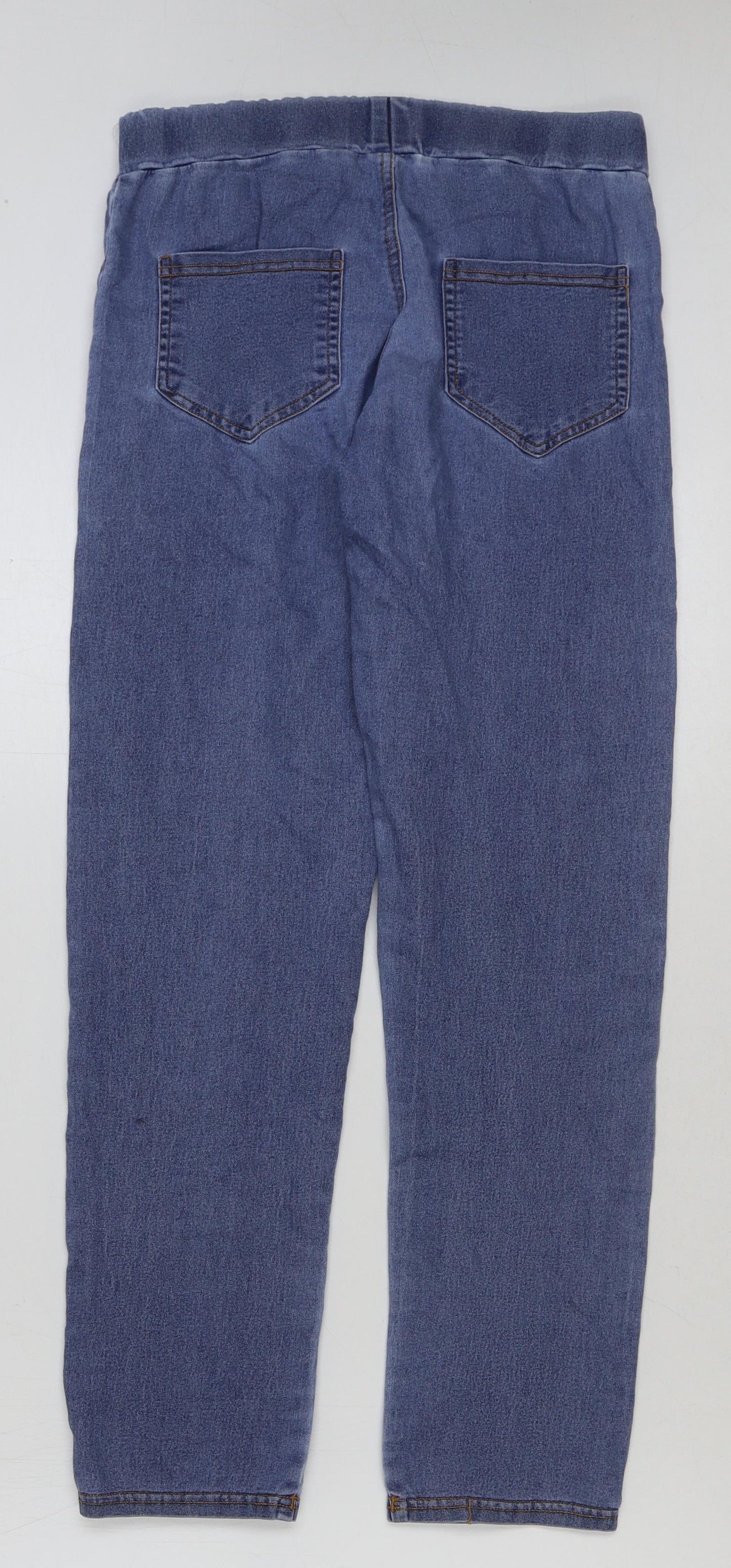 Preworn Womens Blue Cotton Jegging Jeans Size 26 in L28 in Regular