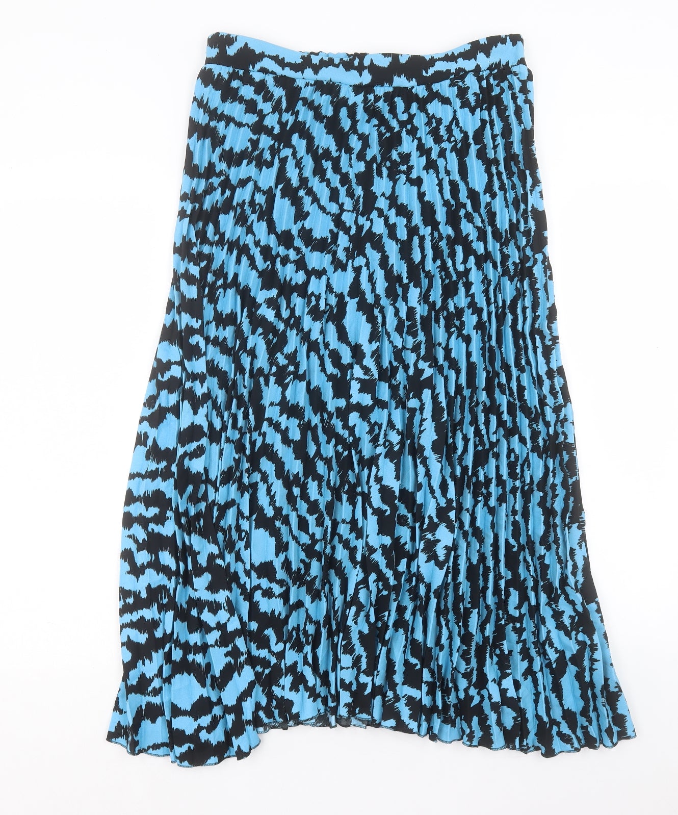 Marks and Spencer Womens Blue Animal Print Polyester A-Line Set Size 12
