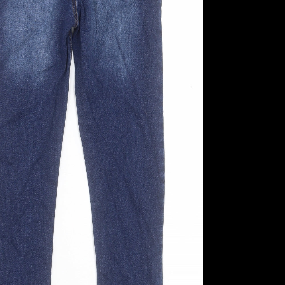 NEXT Boys Blue Cotton Straight Jeans Size 11 Years Regular Tie