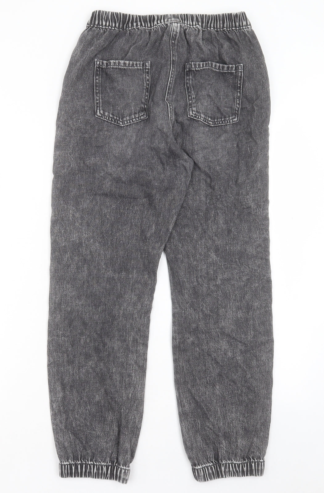 NEXT Boys Black Cotton Tapered Jeans Size 12 Years Regular Pullover