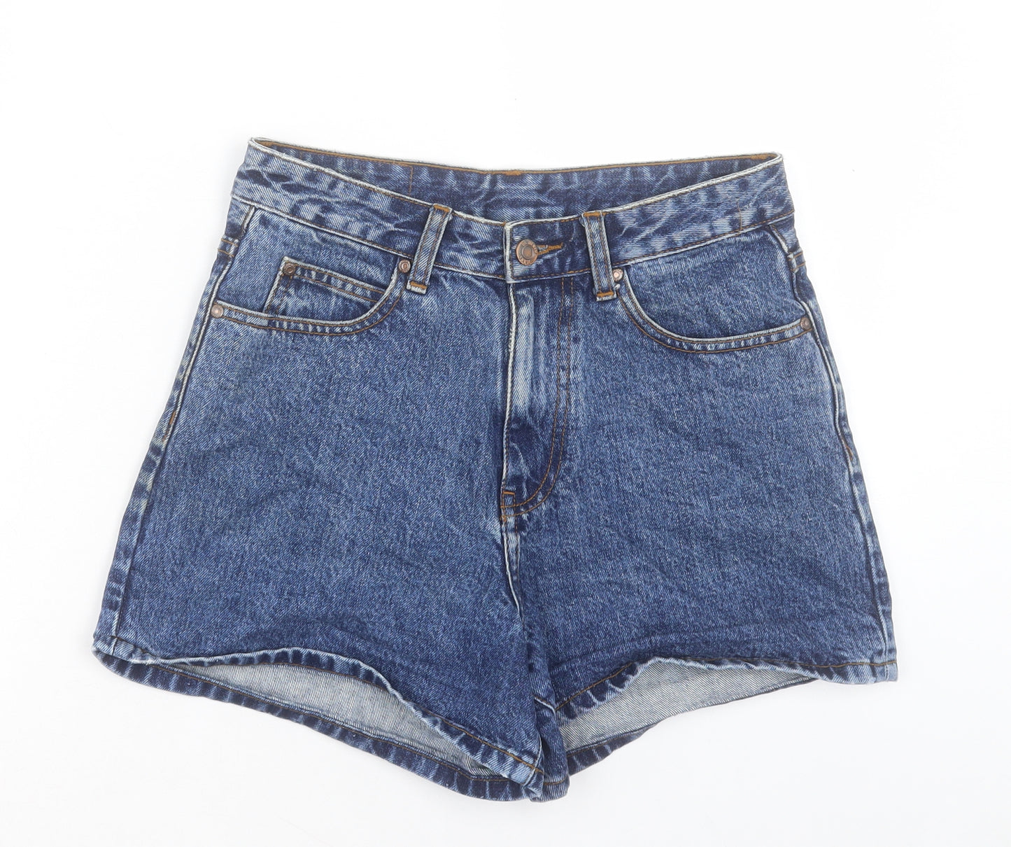 Dr. Denim Womens Blue Cotton Boyfriend Shorts Size 27 in L4 in Regular Button