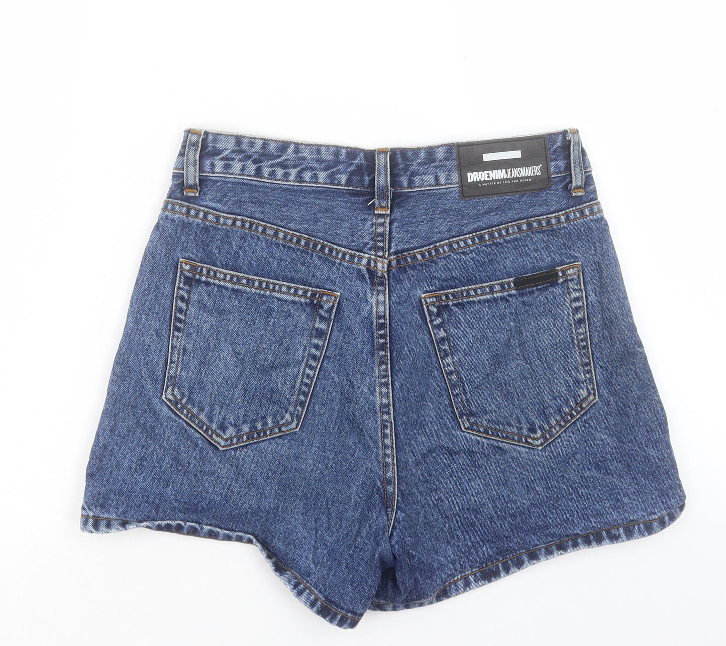 Dr. Denim Womens Blue Cotton Boyfriend Shorts Size 27 in L4 in Regular Button