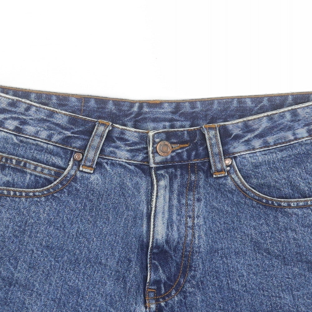 Dr. Denim Womens Blue Cotton Boyfriend Shorts Size 27 in L4 in Regular Button