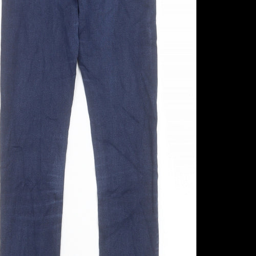 Denim & Co. Womens Blue Cotton Skinny Jeans Size 10 L28 in Regular Button