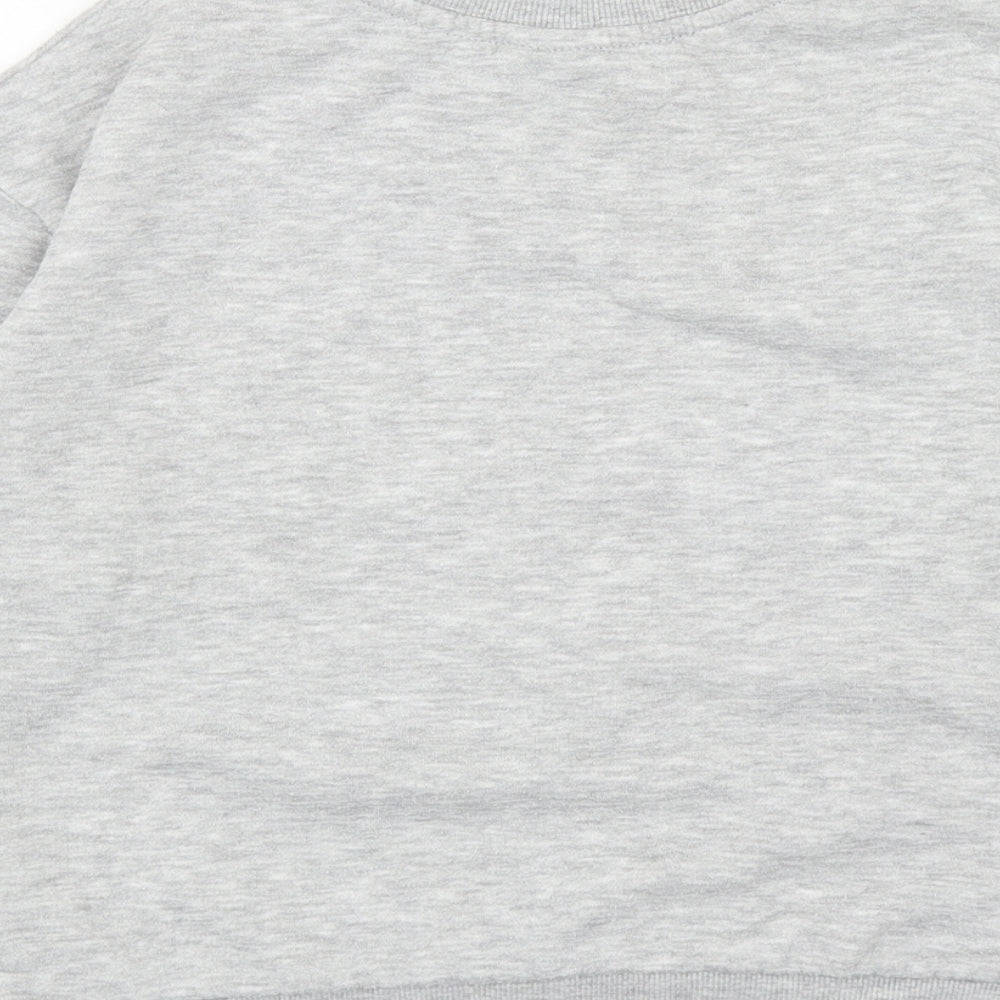 Primark Girls Grey Cotton Pullover Sweatshirt Size 7-8 Years Pullover - Disney Princesses