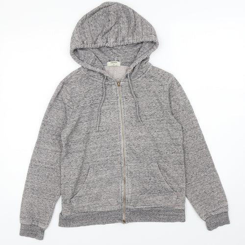 Papaya Womens Grey Cotton Full Zip Hoodie Size XS Zip