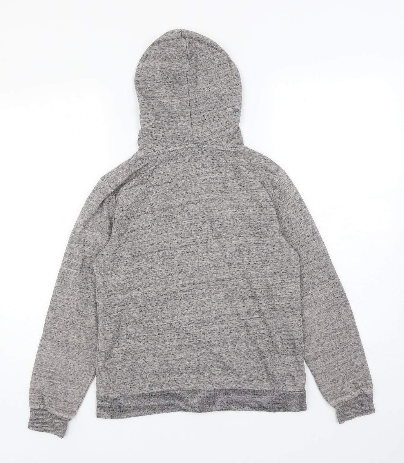 Papaya Womens Grey Cotton Full Zip Hoodie Size XS Zip