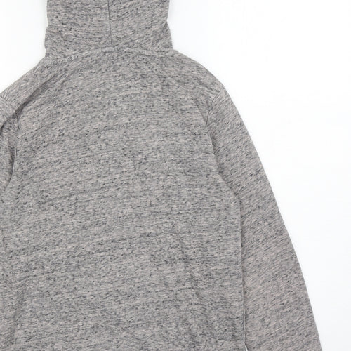 Papaya Womens Grey Cotton Full Zip Hoodie Size XS Zip