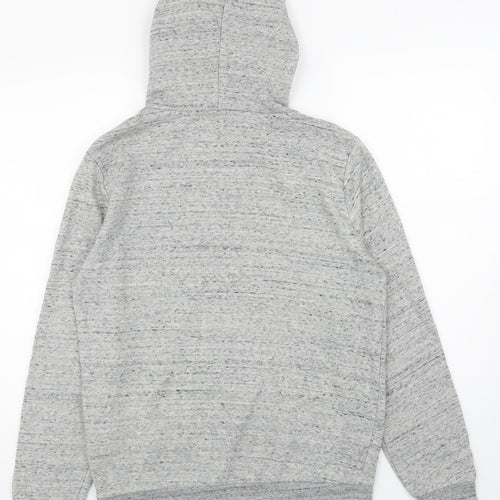 Divided Mens Grey Cotton Pullover Hoodie Size M