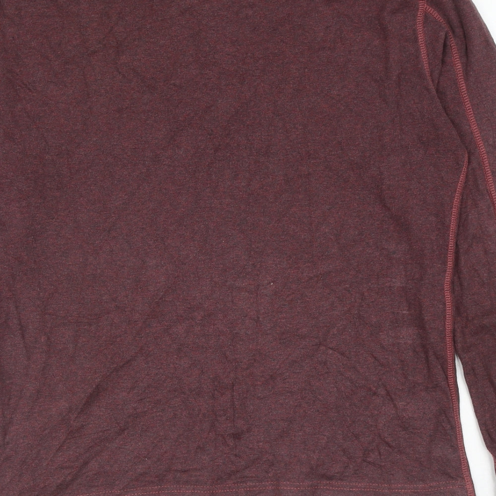 Superdry Mens Purple Round Neck Cotton Pullover Jumper Size XL