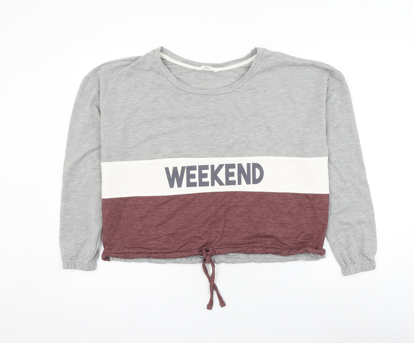 Boux Avenue Womens Grey Polyester Pullover Sweatshirt Size 6 Pullover - Weekend