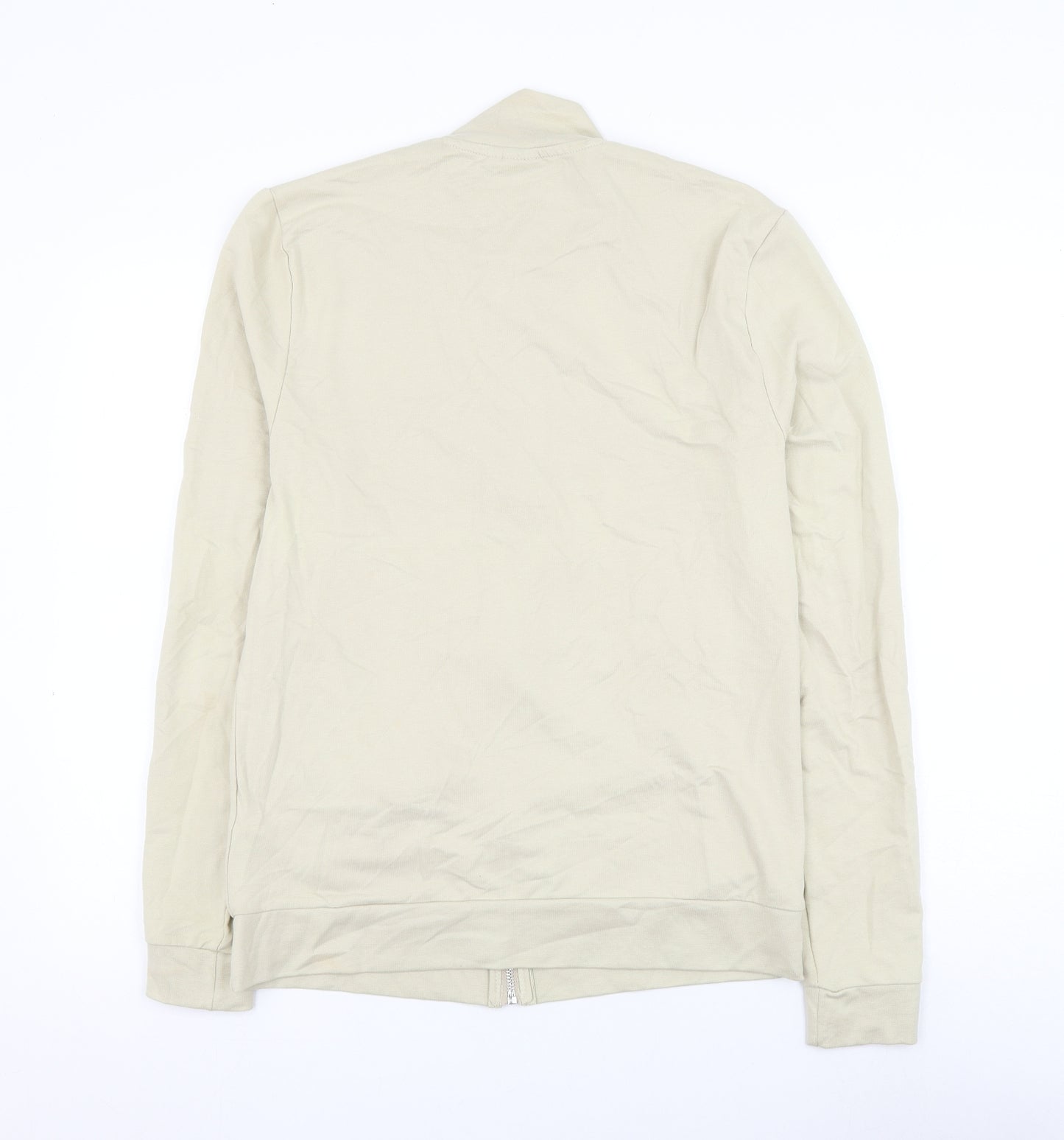 ASOS Mens Beige Cotton Full Zip Sweatshirt Size M