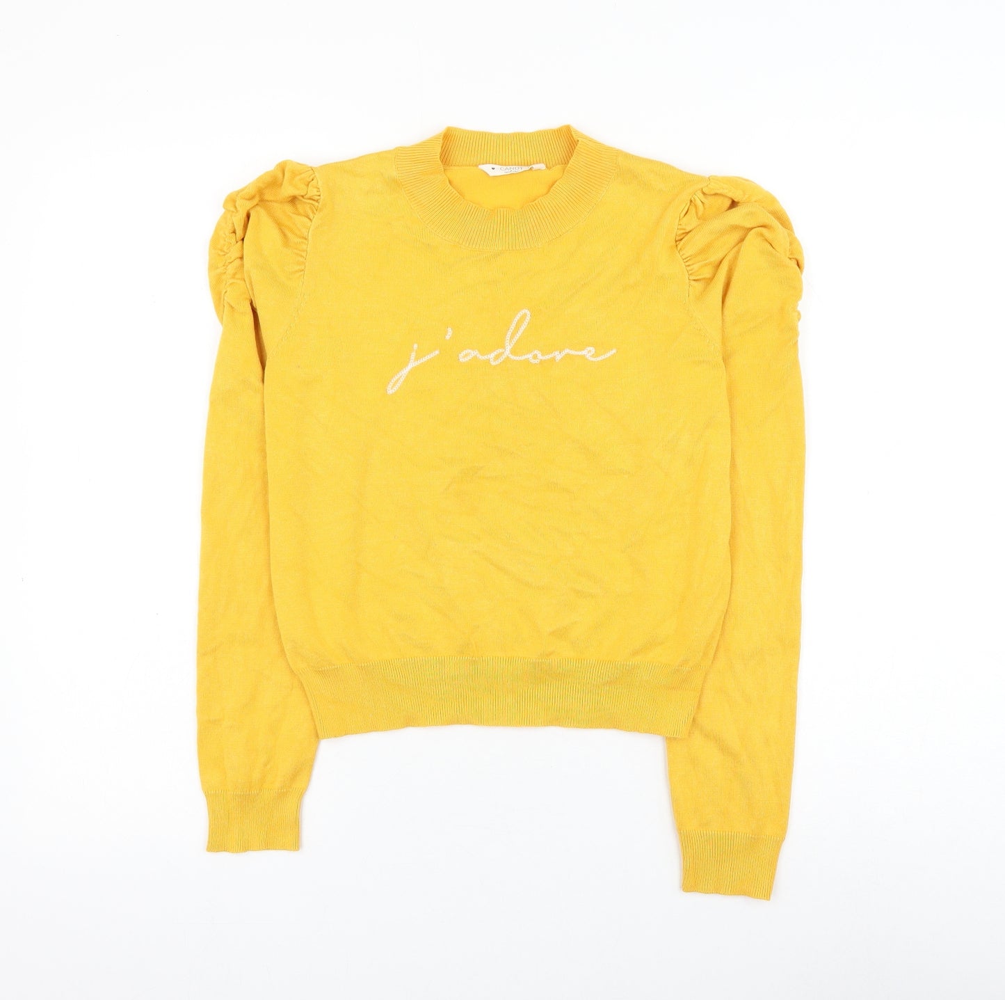 Matalan Girls Yellow Round Neck Viscose Pullover Jumper Size 15 Years Pullover - J'adore