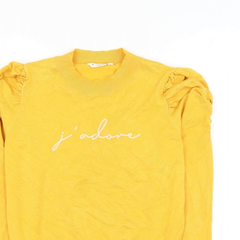 Matalan Girls Yellow Round Neck Viscose Pullover Jumper Size 15 Years Pullover - J'adore